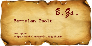 Bertalan Zsolt névjegykártya